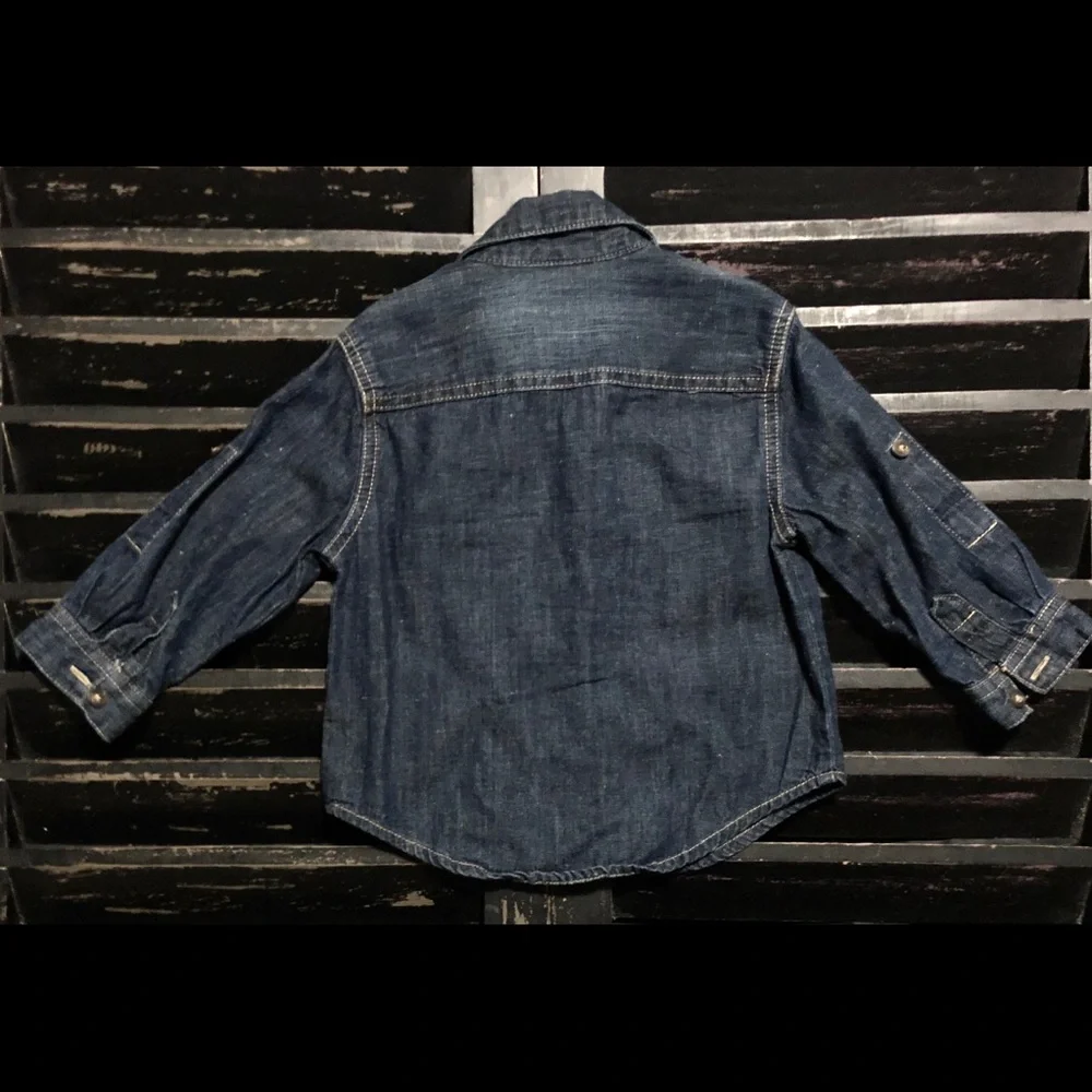 GENUINE KIDS From OSHKOSH Denim Button Up Shirt
